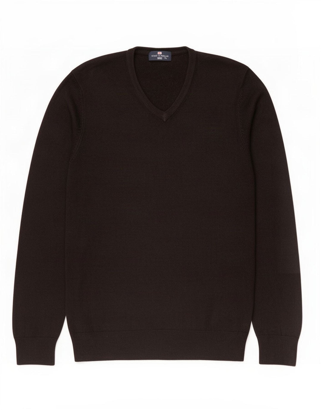 Marks & Spencer Herren Blue Harbour Pullover mit V-Ausschnitt Mittelschwarz