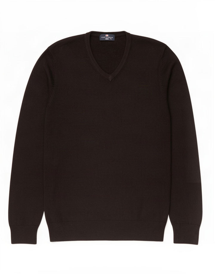 Marks & Spencer Herren Blue Harbour Pullover mit V-Ausschnitt Mittelschwarz