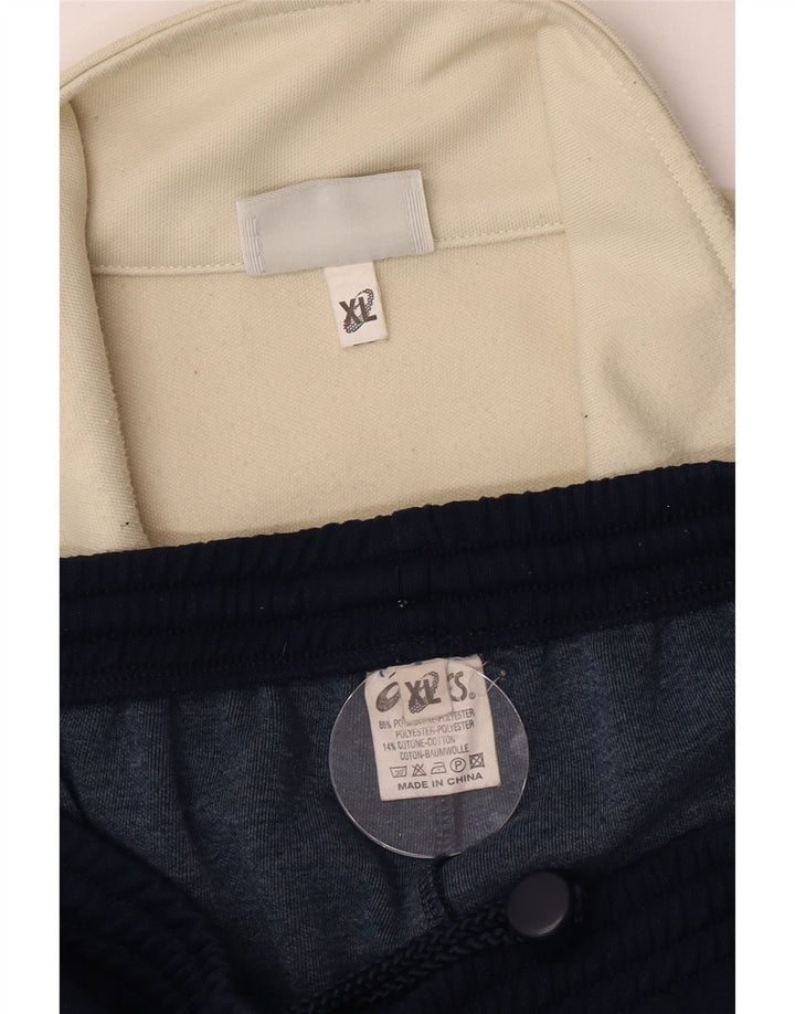 Oasis Herren-Trainingsanzug mit Grafik, XL, Marineblau, Farbblock-Polyester