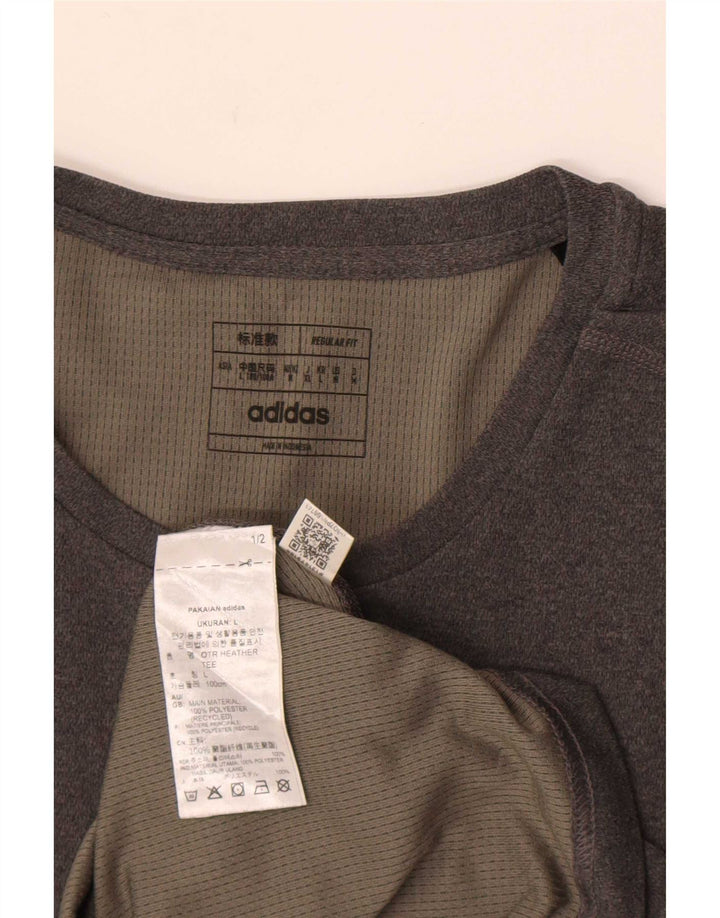 Adidas Herren Aeroready Regular Fit T-Shirt Top Large Grau Polyester