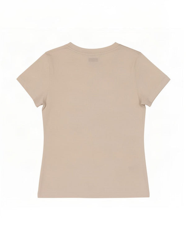 Calvin Klein Jeans Damen T-Shirt Top UK 6 XS Weiße Baumwolle