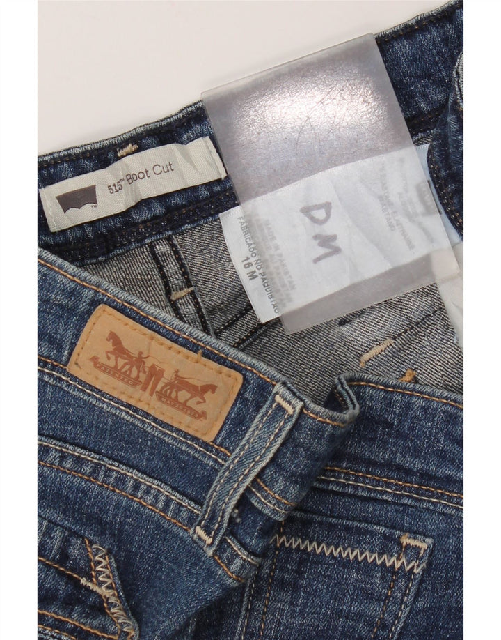 Levi's Damen 515 Bootcut Jeans US 16 2XL W38 L28 Blaue Baumwolle