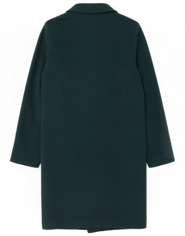 Oasis Zweireihiger Damenmantel UK 10 Small Grün Polyester