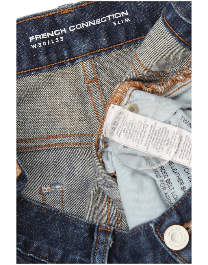 French Connection Slim-Jeans für Herren, W30, L33, marineblau, Baumwolle