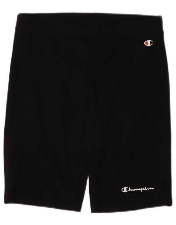 Champion Damen Sportshorts UK 14 Mittelschwarze Baumwolle
