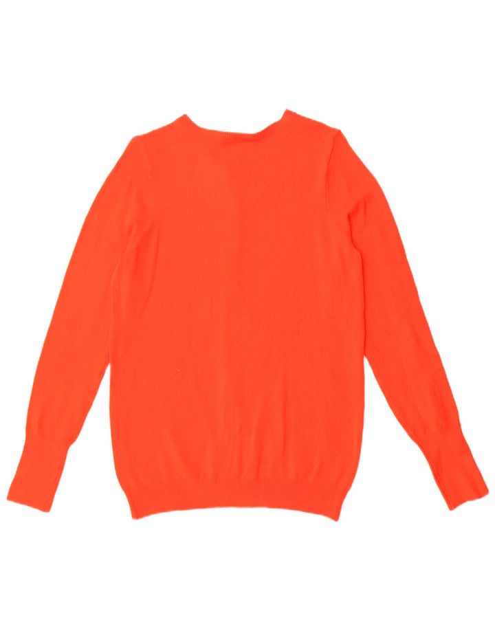 Zara Damen-Cardigan-Pullover UK 14 Mittelorange