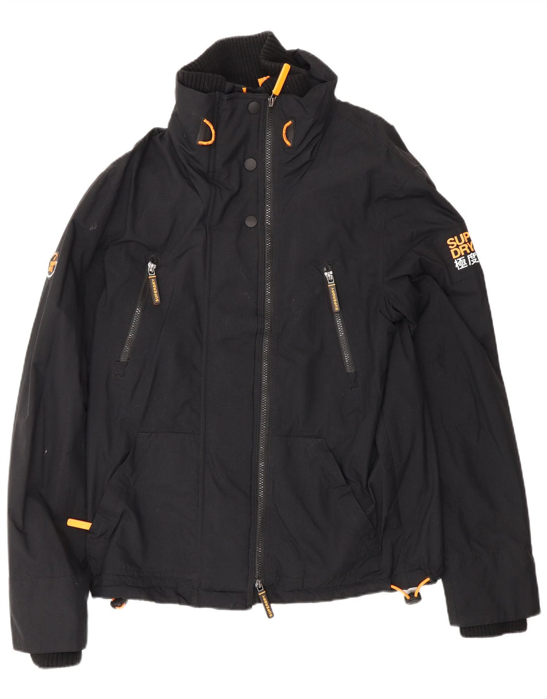 Superdry Herren Windattacker Windjacke UK 38 Mittelschwarzes Nylon