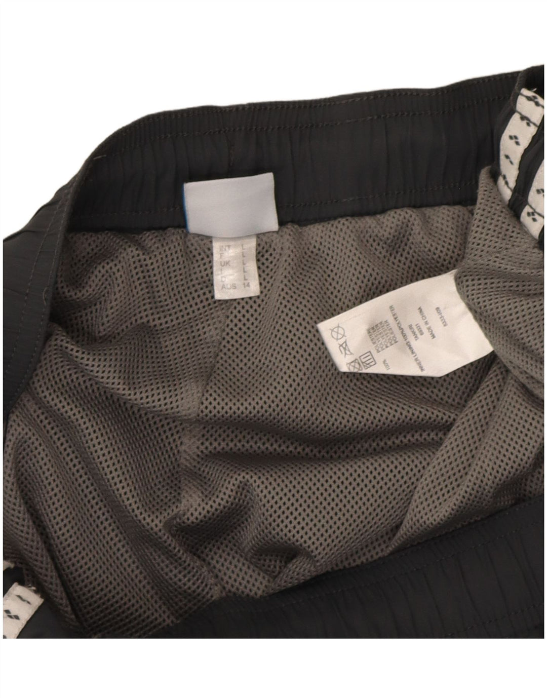 Arena Herren-Trainingshose mit Grafik, groß, grau, Polyester