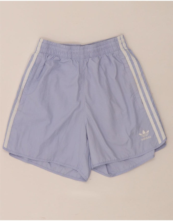 Adidas Damen Sportshorts UK 8 Small Lila Polyester