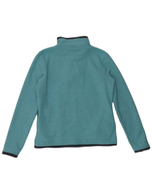 Weird Fish Damen-Fleecepullover mit Reißverschluss am Hals, UK 12, Mittelblau, Polyester