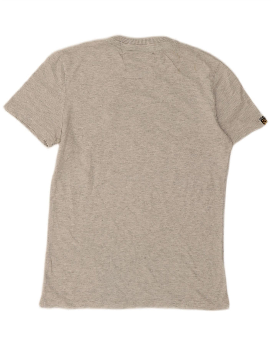 Superdry Herren Grafik-T-Shirt-Oberteil aus mittelgrauer Baumwolle