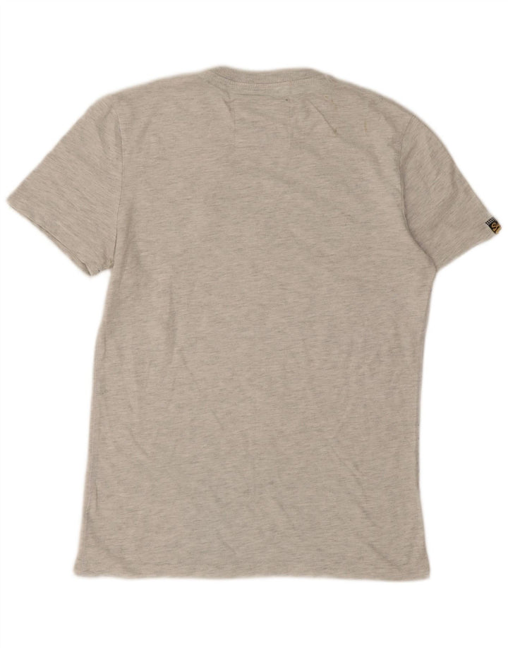 Superdry Herren Grafik-T-Shirt-Oberteil aus mittelgrauer Baumwolle