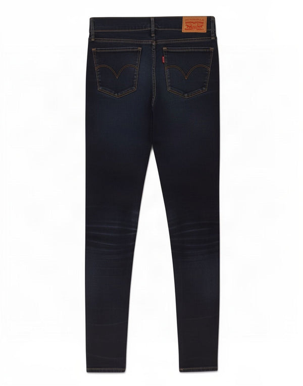 Levi's Damen 710 Super Skinny Jeans W28 L29 Marineblaue Baumwolle