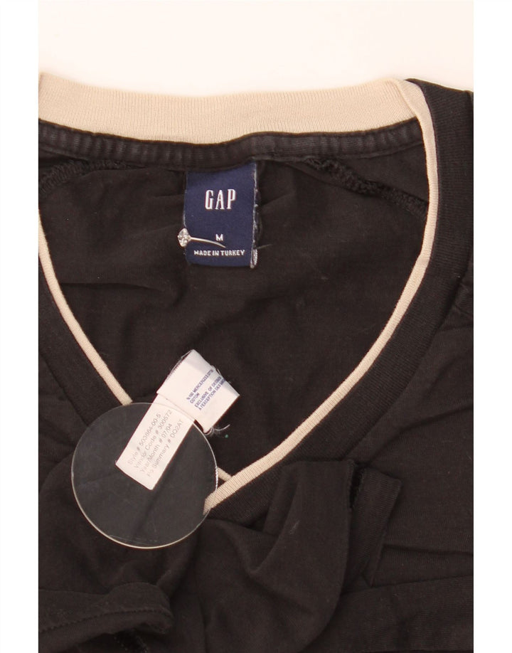 Gap Herren T-Shirt Top Medium Schwarz Baumwolle