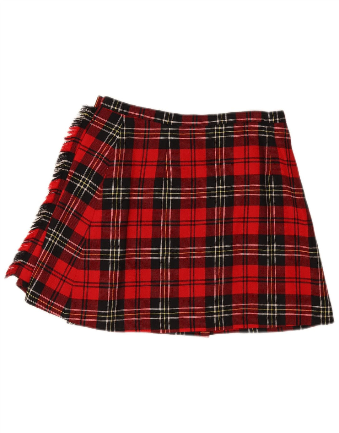 Max & Co. Damen Mini-Wickelrock W28 Mittelrot kariert