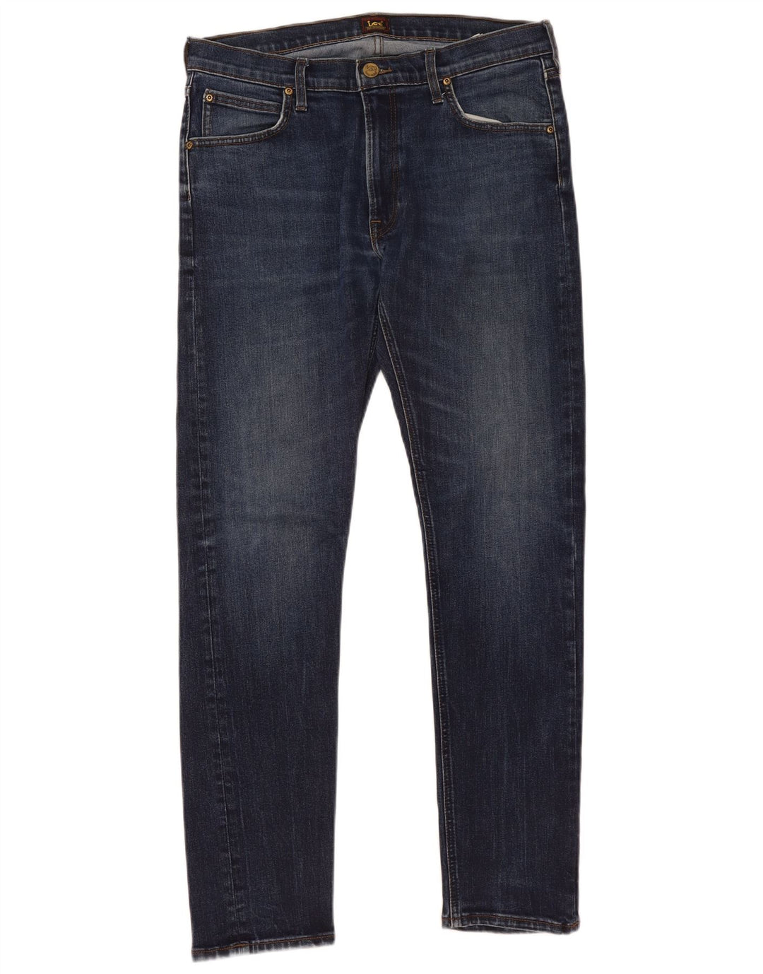 Lee Herren Luke Slim Jeans W34 L32 Blaue Baumwolle