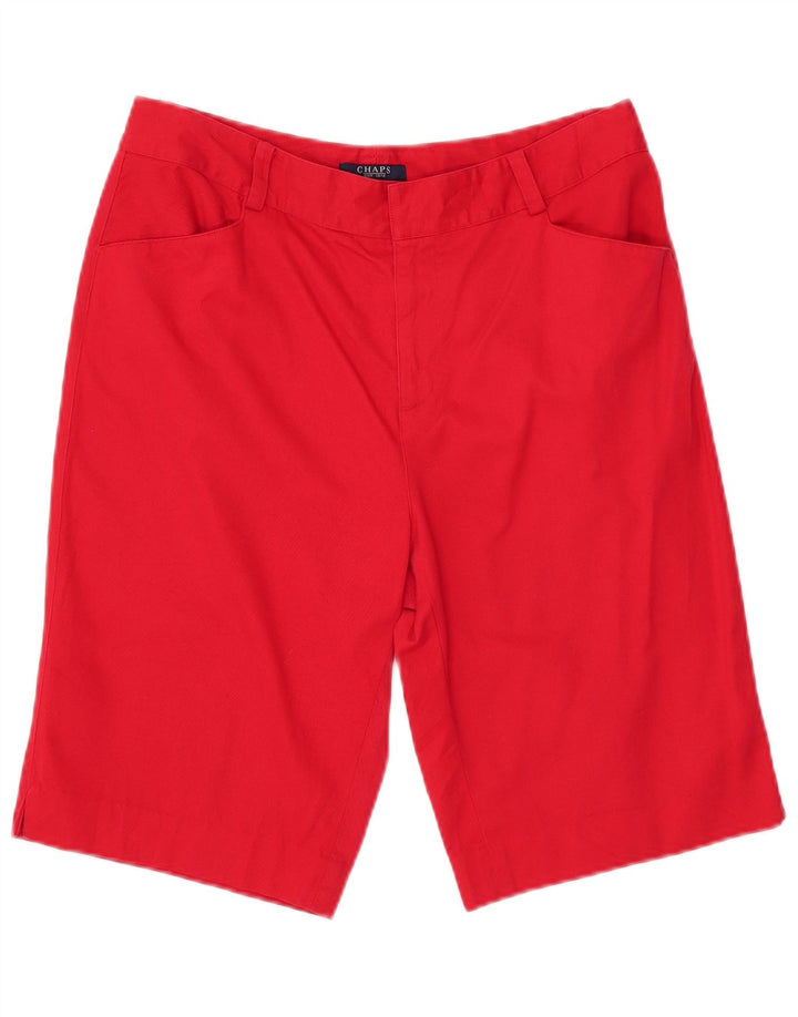 Chaps Damen Freizeitshorts US 10 Large W32 Rote Baumwolle