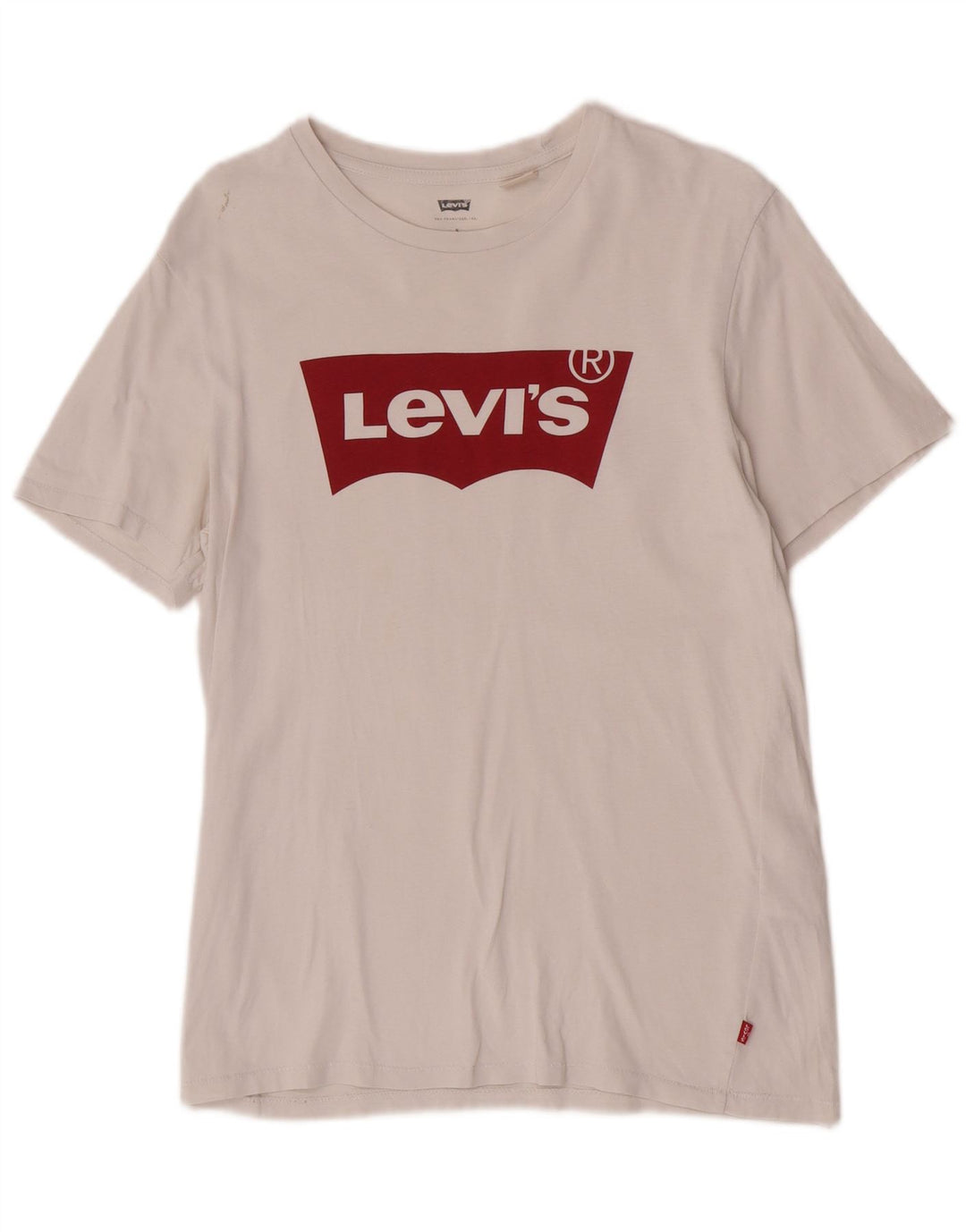 Levi's Herren-T-Shirt mit normaler Passform und Grafik, kleines weißes Baumwolllogo