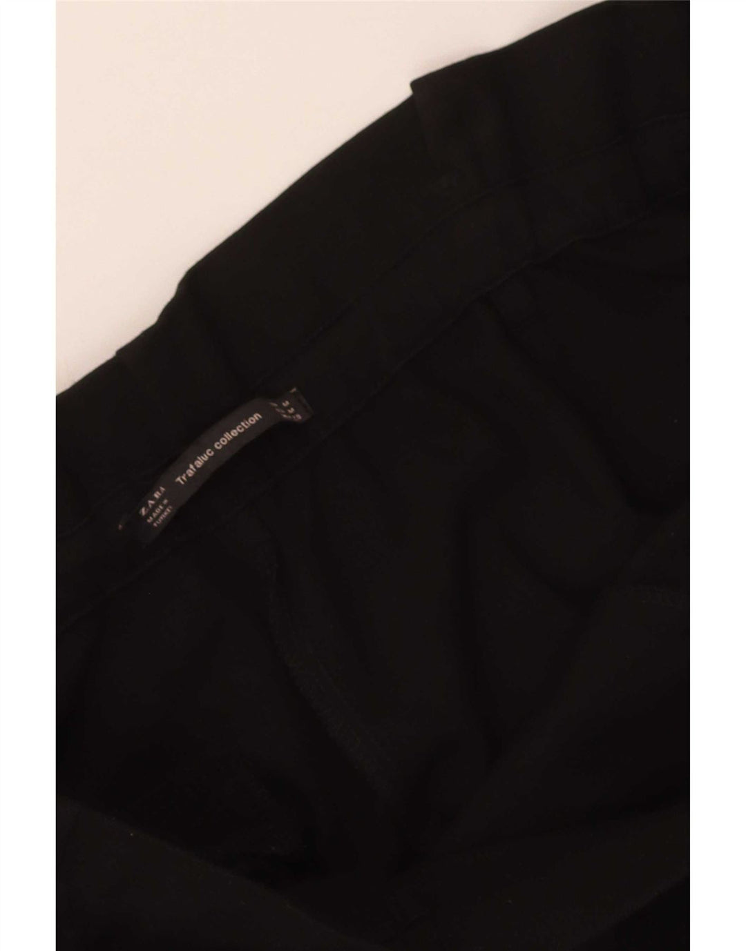 Zara Damen Tapered Cropped-Hose, Größe M, W28, L25, Schwarz