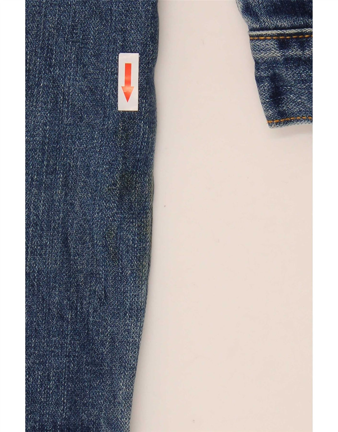 Levi's Jeansjacke für Mädchen, 7–8 Jahre, groß, blaue Baumwolle