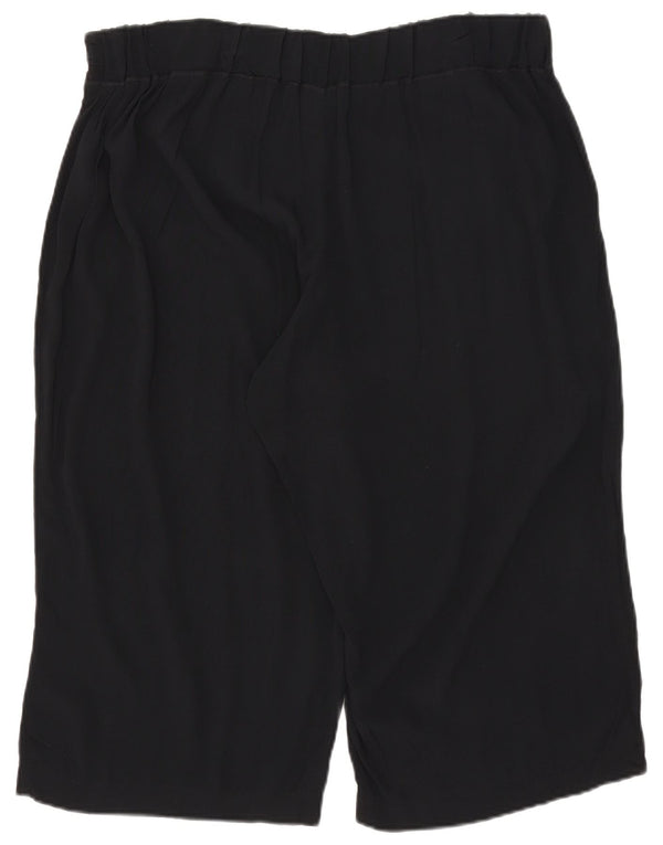 Marks & Spencer Damen Bermuda Sport Shorts UK 22 3XL Schwarze Viskose