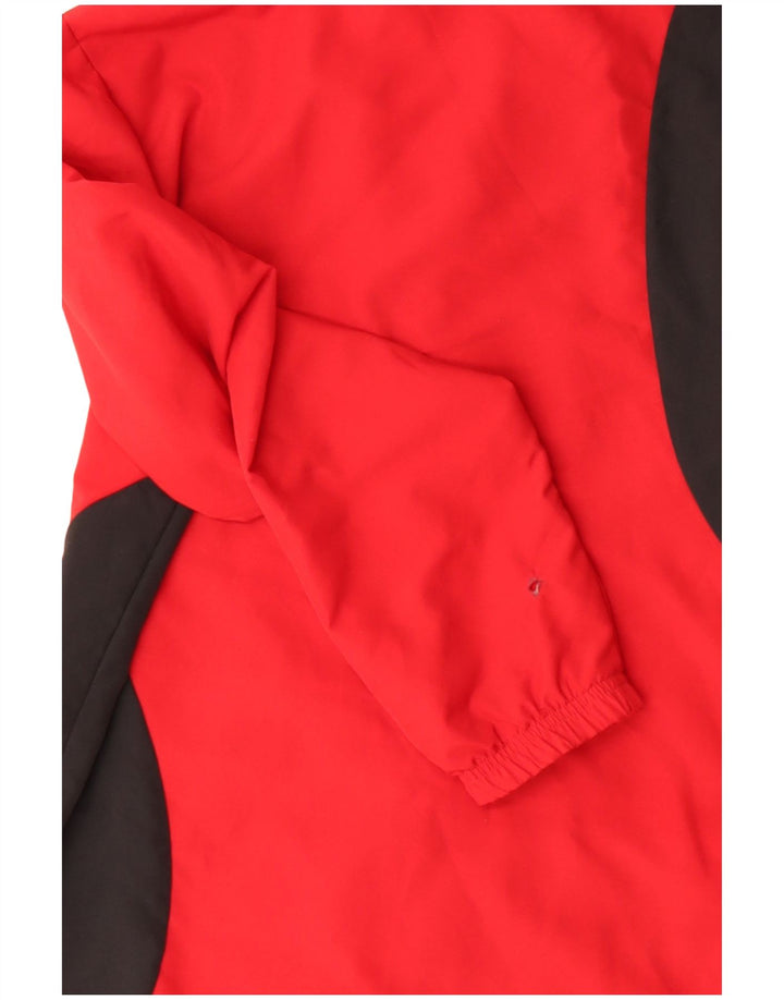 ADIDAS Herren-Trainingsanzug-Top-Jacke, UK 36/38, klein, rotes Farbblock-Polyester