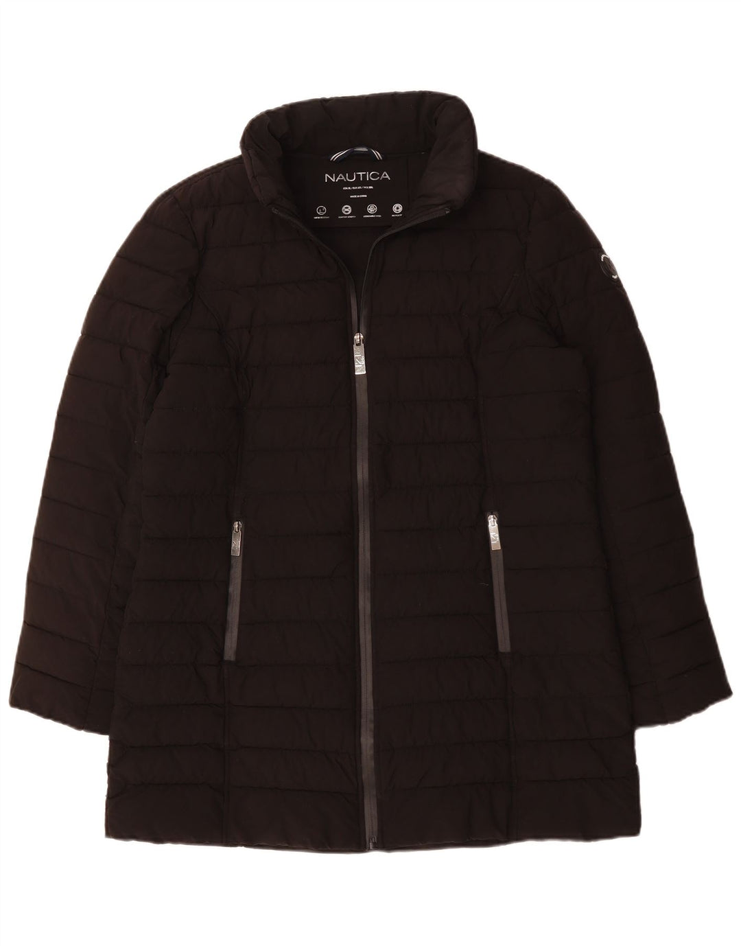 Nautica Damen Wattierte Jacke UK 20 2XL Schwarz Polyester