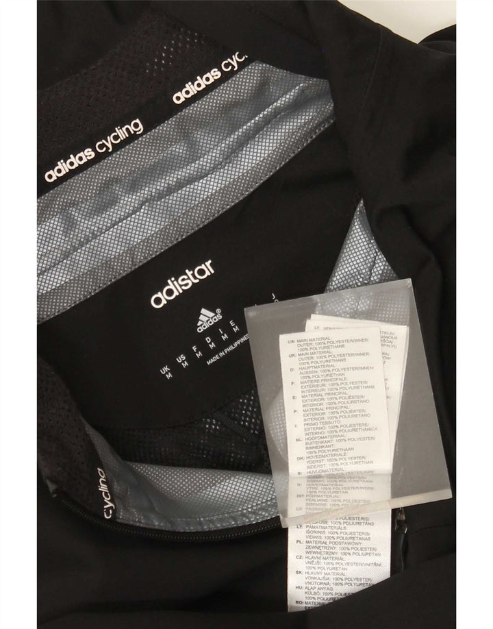 Adidas Damen Climacool Regenjacke UK 14 Medium Schwarz Polyester