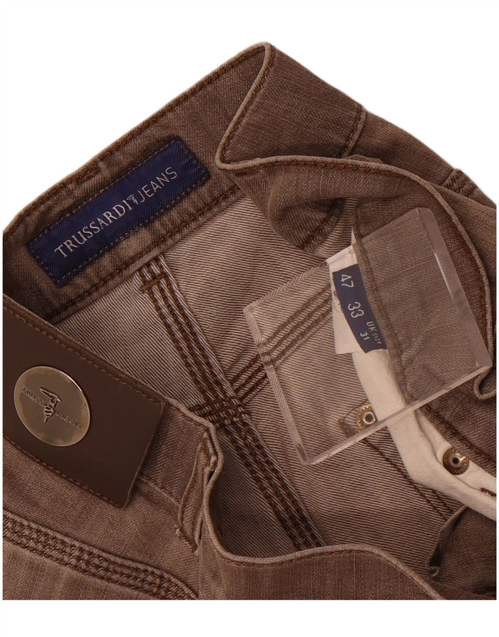 Trussardi Herren Slim Jeans IT 47 Small W31 L29 Grau