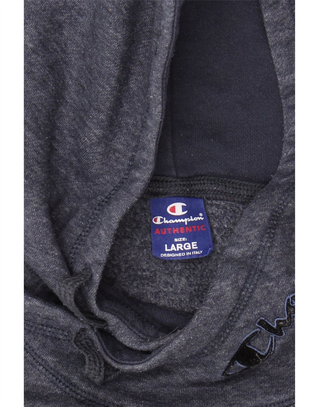 CHAMPION Damen-Pullover mit grafischem Kapuzenpullover, Gr. 16, Marineblau