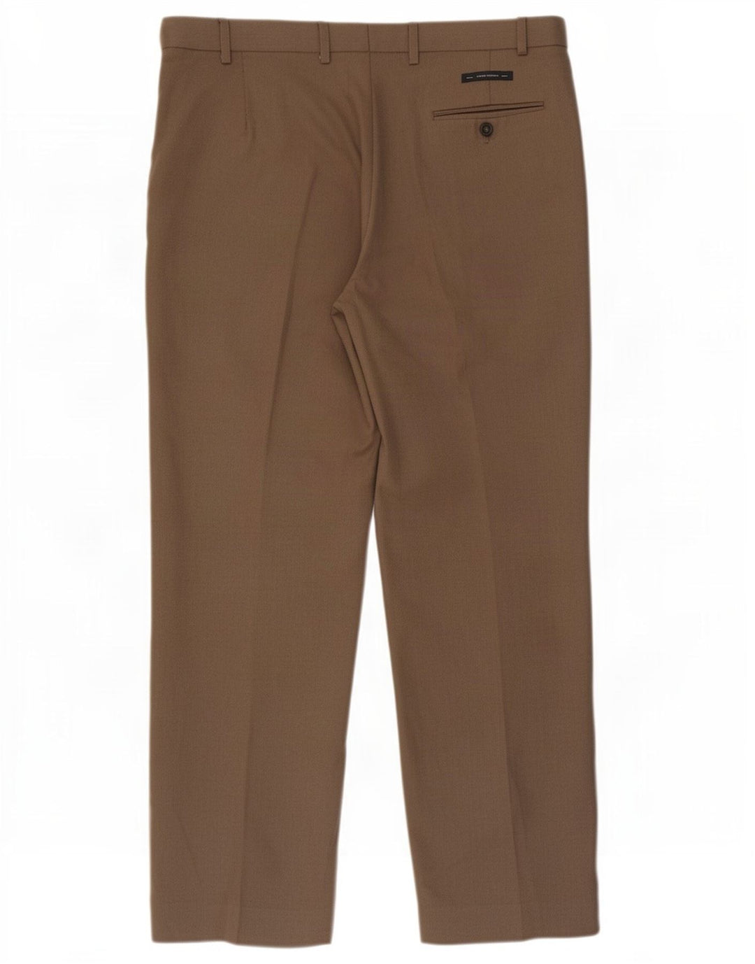 Marks & Spencer Herren-Anzughose mit normaler Passform, W40 L31, braunes Polyester