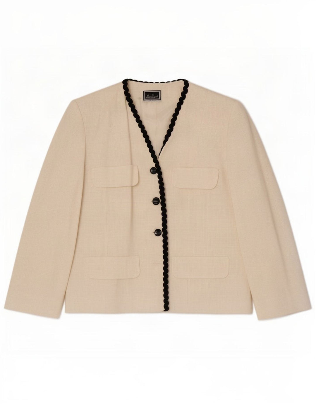 Luisa Spagnoli Damen 3-Knopf-Blazerjacke IT 46 Large Off White