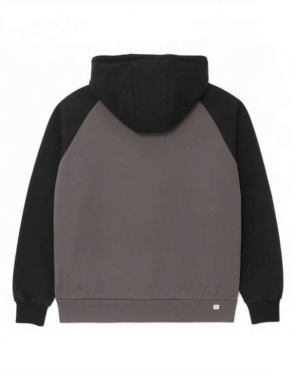 Ellesse Womens Graphic Hoodie Pullover Große graue Colourblock-Baumwolle