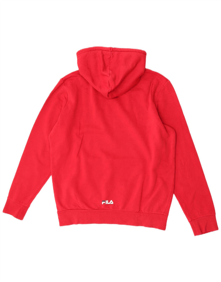 Fila Herren Graphic Hoodie Pullover Mittelrot