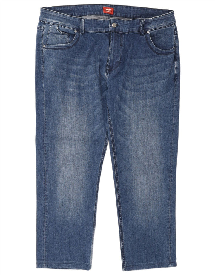 Avirex Herren-Crop-Jeans W40 L27 Blaue Baumwolle
