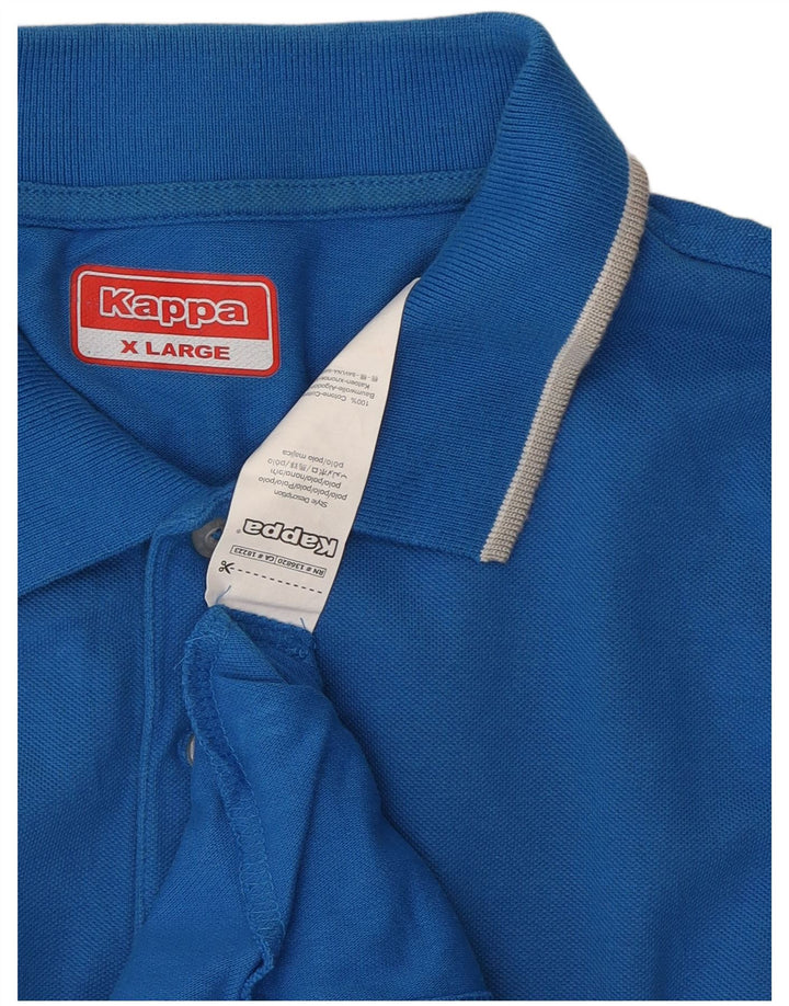 KAPPA Mens Polo Shirt XL Blue Cotton