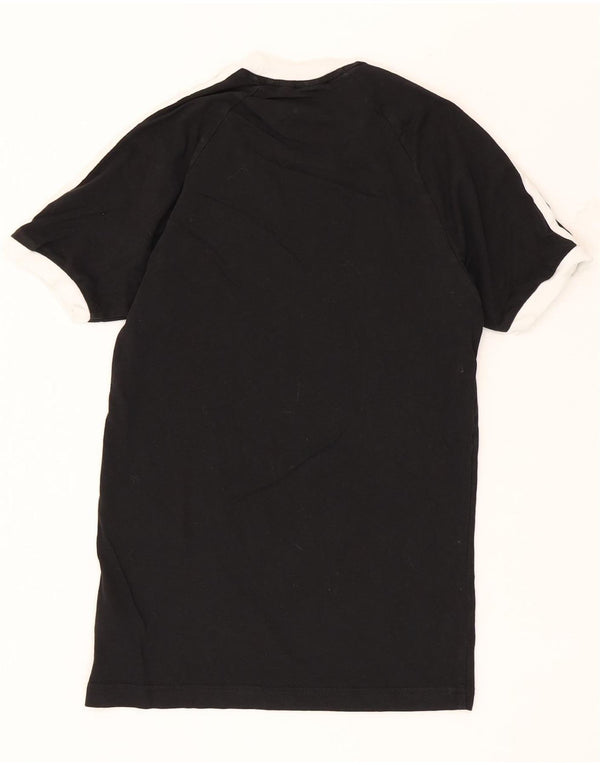 Adidas Mens T-Shirt Top XS Black Cotton