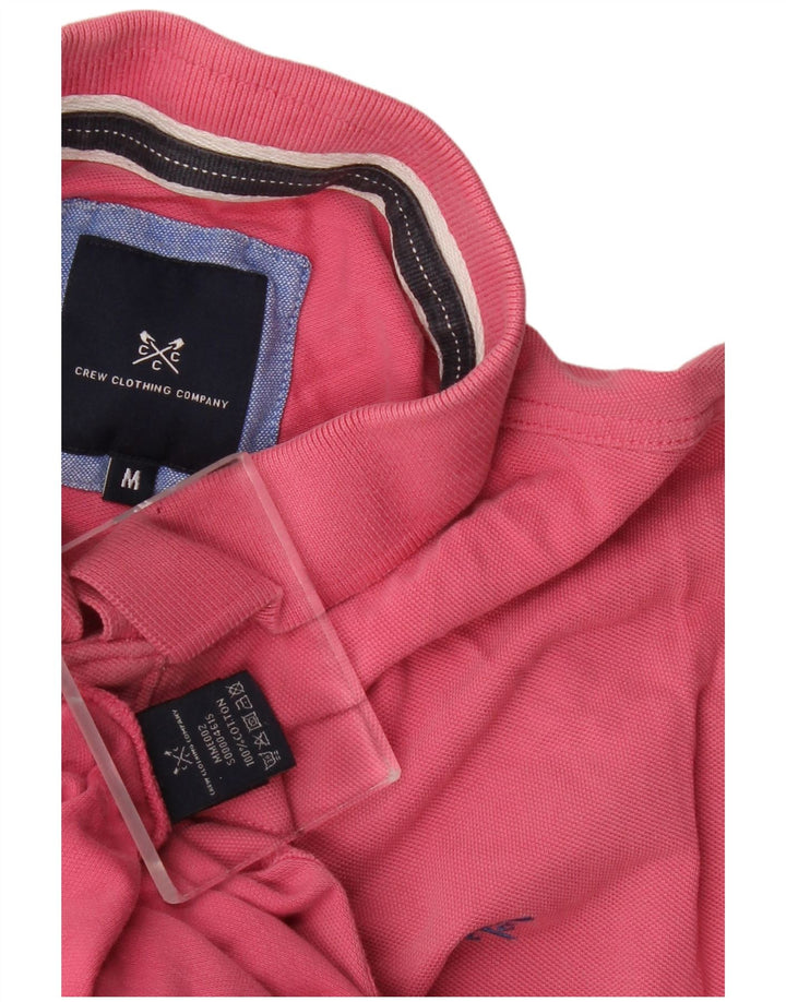 Crew Clothing Herren-Poloshirt aus mittelrosa Baumwolle
