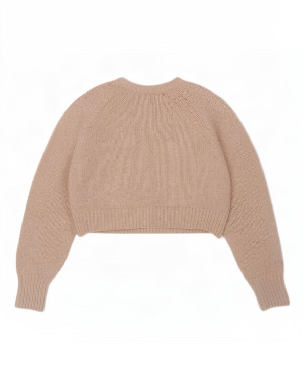 Hollister Damen-Pullover, bauchfrei, übergroß, U-Boot-Ausschnitt, Gr. 6, XS, gebrochenes Weiß