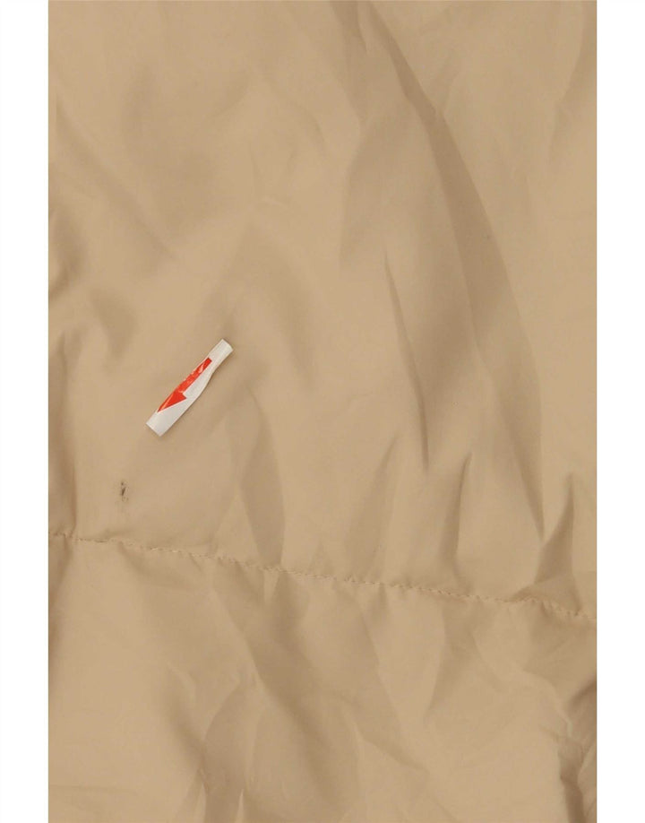Fila Wattierter Damenmantel mit Kapuze, UK 12, mittelbeigefarbenes Polyester