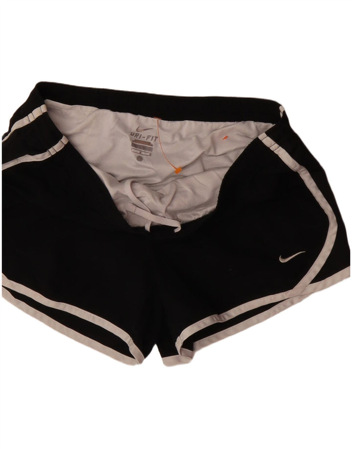NIKE Damen Dri Fit Sport Shorts UK 12 Medium Schwarz Polyester