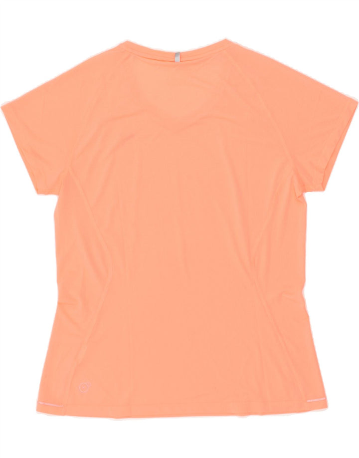PUMA Womens T-Shirt Top UK 16 Large Orange Polyester | Vintage Puma | Thrift | Second-Hand Puma | Used Clothing | Messina Hembry 