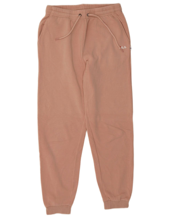 Fila Damen Trainingshose Jogger UK 12 Mittelrosa Baumwolle