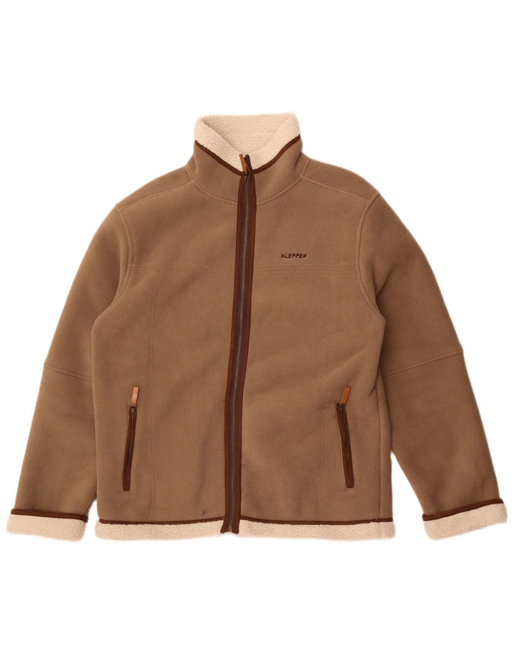 Klepper Herren Sherpa Fleece Jacke IT 50 Large Grau Polyester