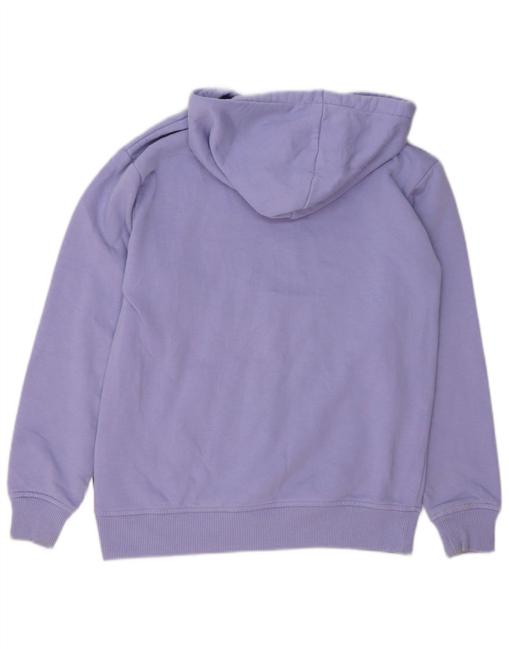 VANS Damen Übergroßer grafischer Kapuzenpullover UK 6 XS Lila Baumwolle