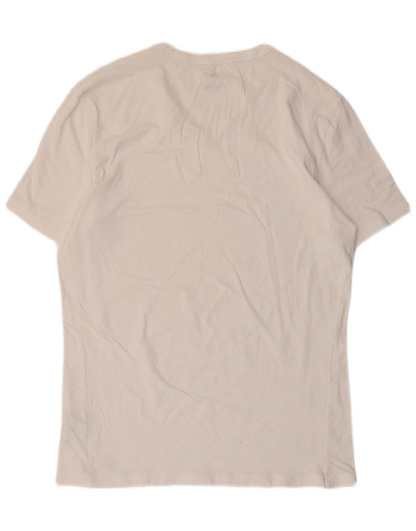 Adidas Damen T-Shirt Top UK 18 XL Weiße Baumwolle