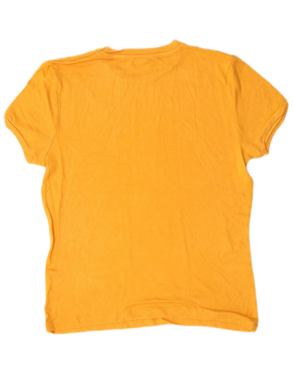Zara Herren T-Shirt Top Mittelgelbe Viskose