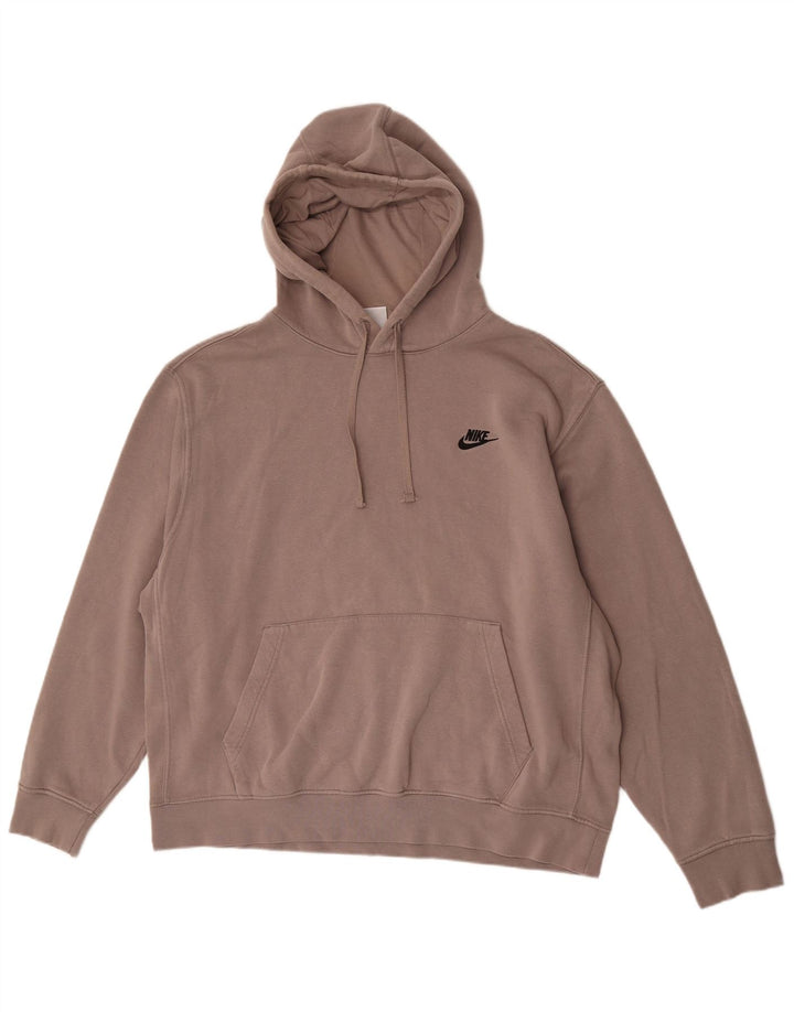 Nike Herren Hoodie Pullover XL Grau Baumwolle