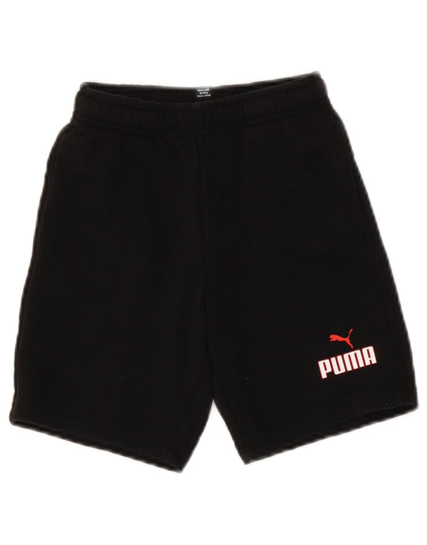 PUMA Jungen Graphic Sport Shorts 5–6 Jahre, schwarze Baumwolle