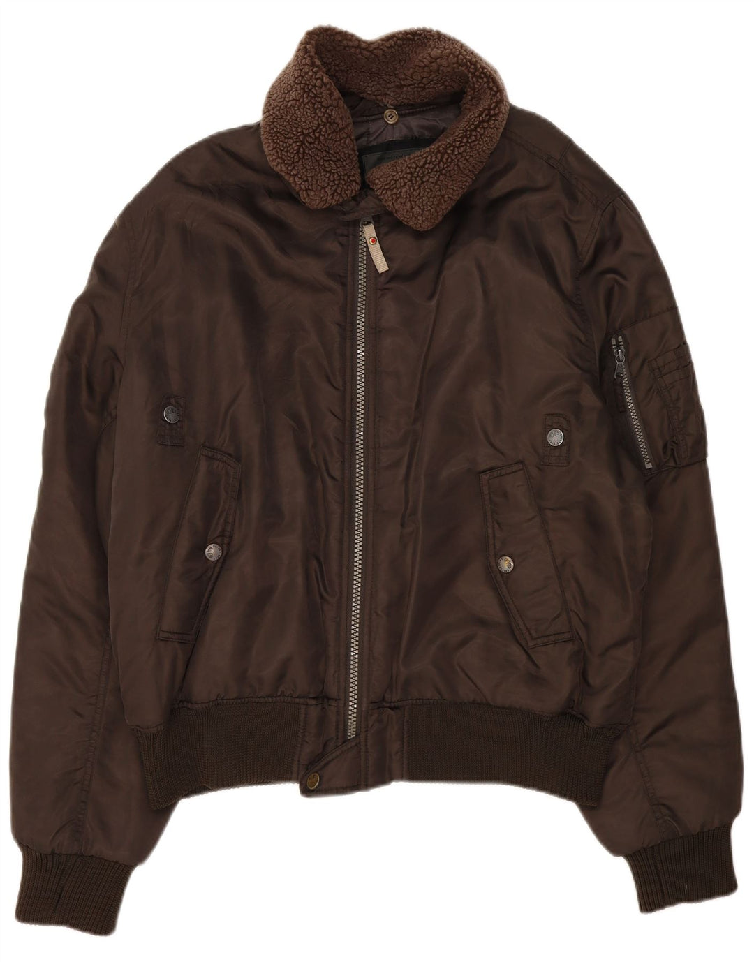 Americanino Herren Bomberjacke UK 44 2XL Braunes Nylon